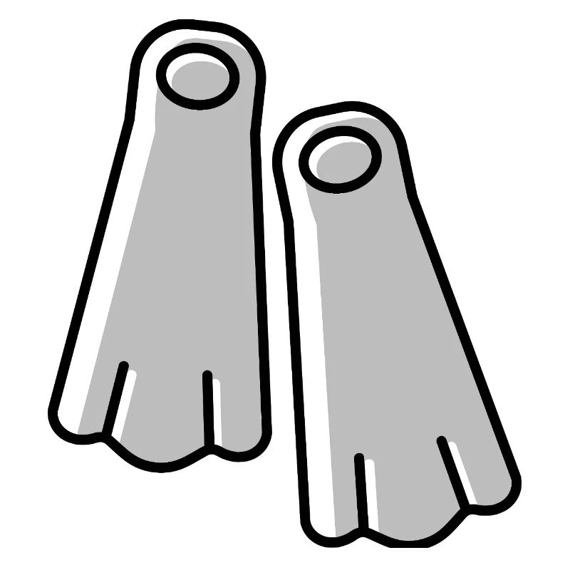 Plongeur à ailettes de plongée