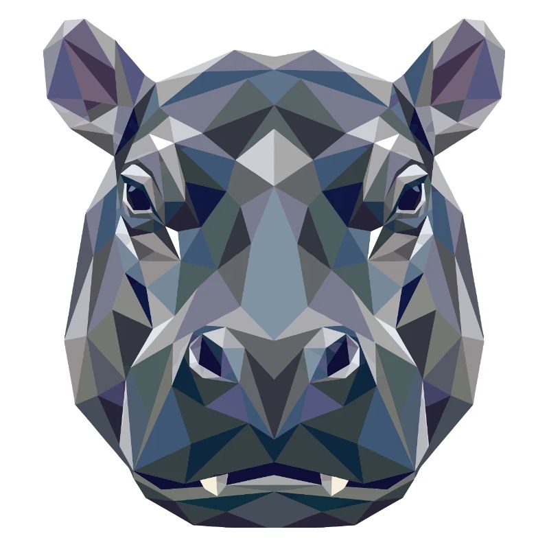Nilpferd Flusspferd Mama Hippopotamus Cooles Hippo