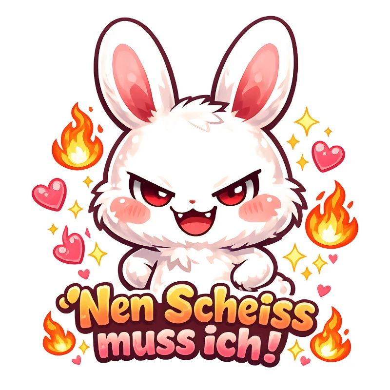 Cute Hase Nen Scheiß muss ich Statement