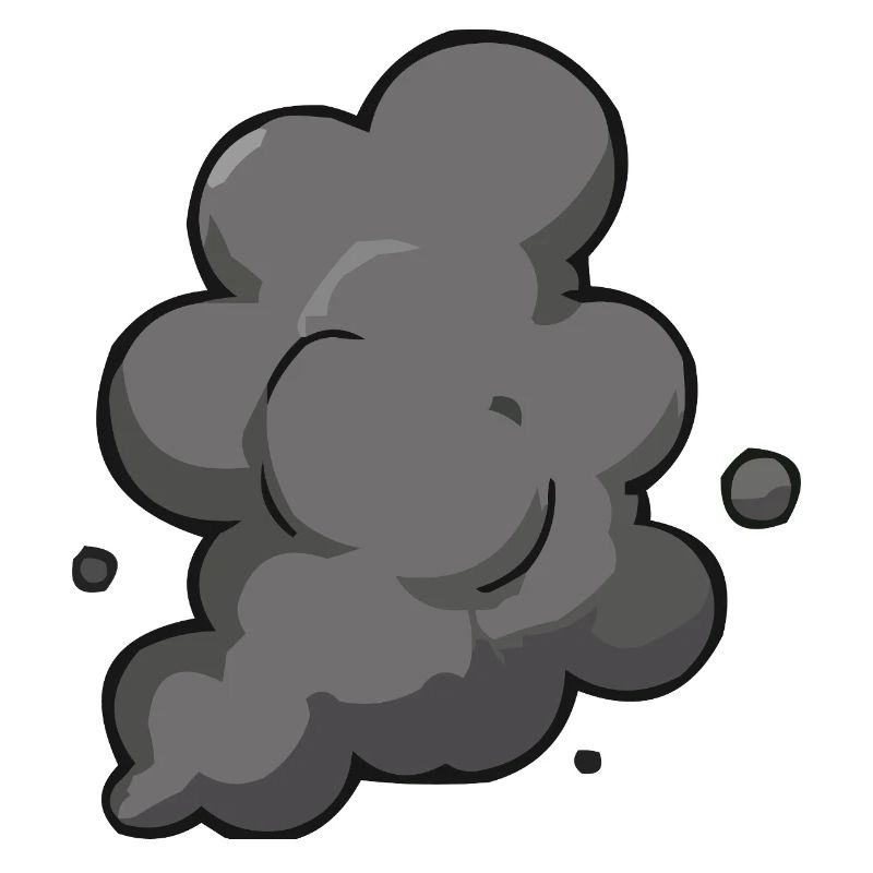Graphique de nuage de fumée gris