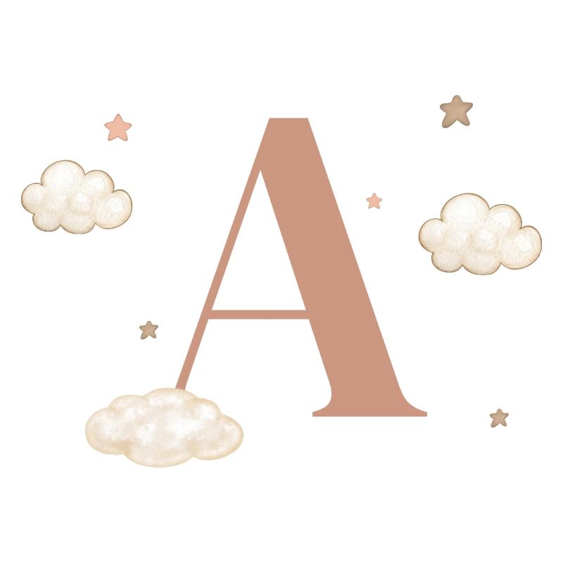 Buchstabe an Sternenwolken