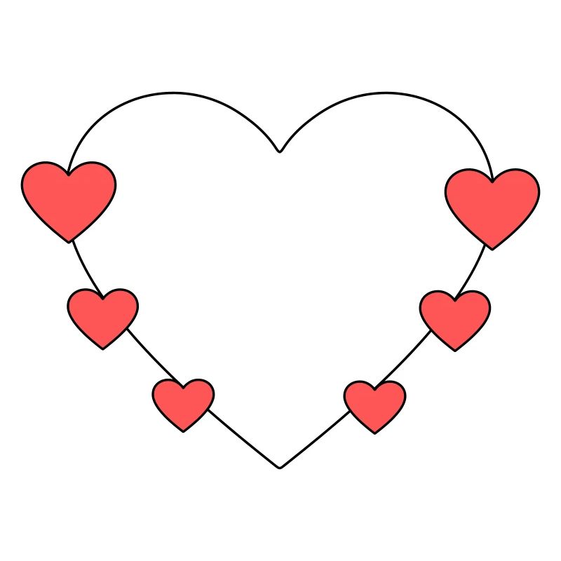 Heart with small hearts
