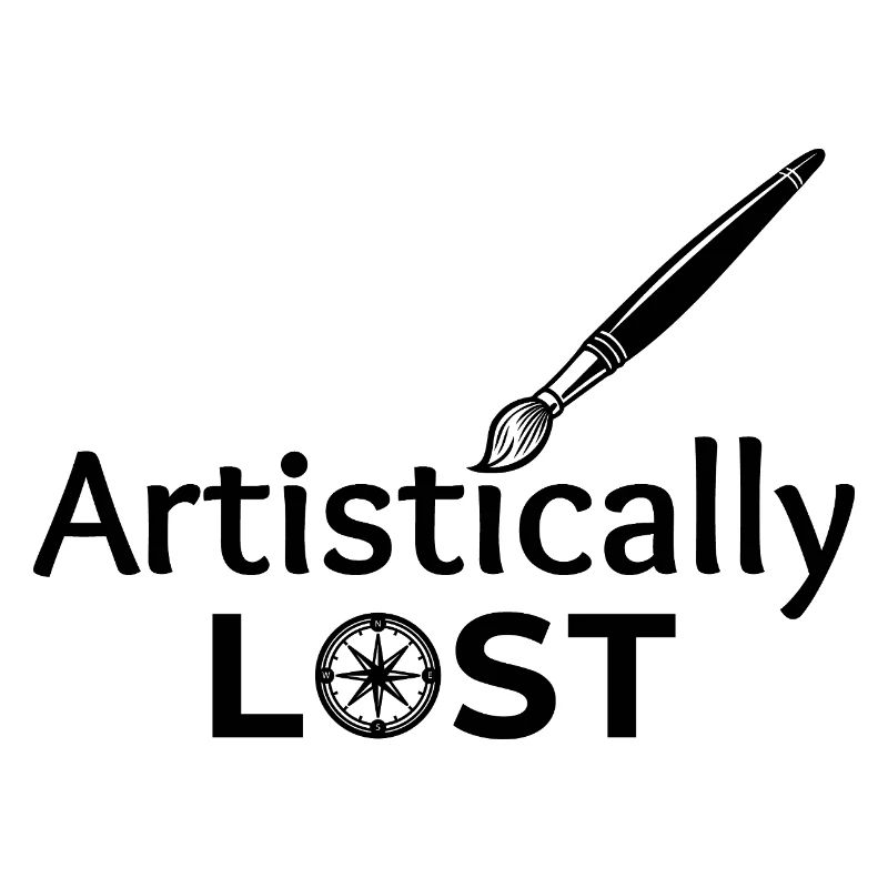 Artistically Lost Compass Map Design