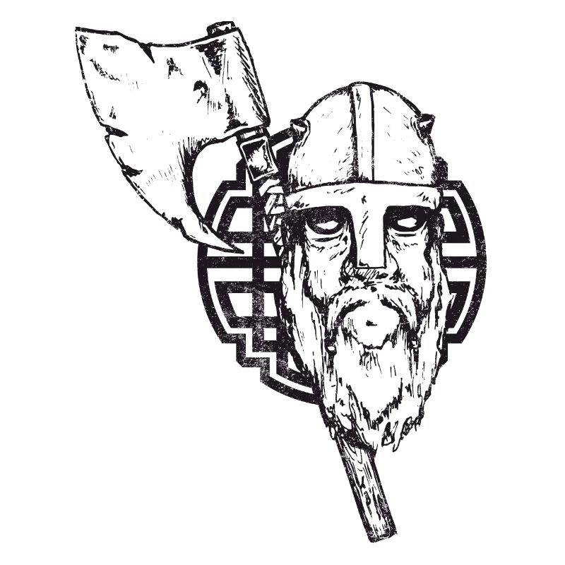 Wikinger mit Axt und Knoten - crashed