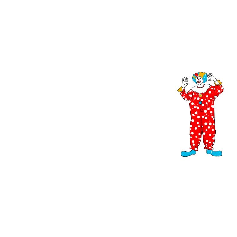 Clown evolution gift funny circus panthomime