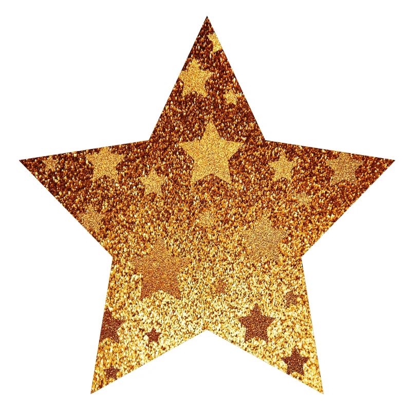 Stern mit Sternchen - Gold Geschenk Geschenkidee