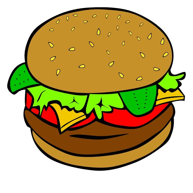 Burger Hamburger idée cadeau repas de restauration rapide