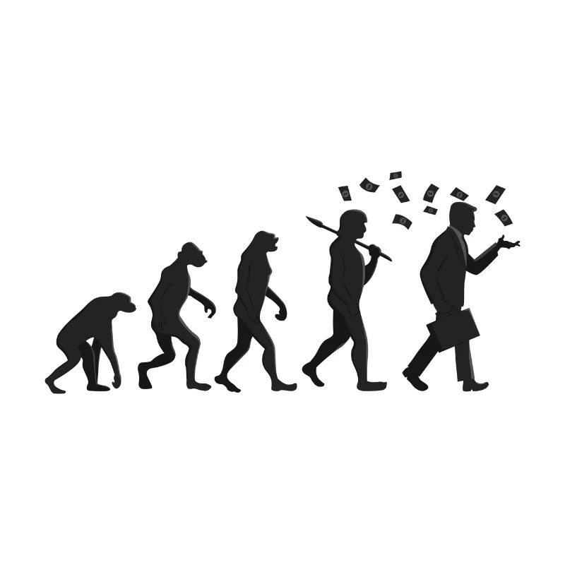 Evolution - Kapitalist - Geschenk