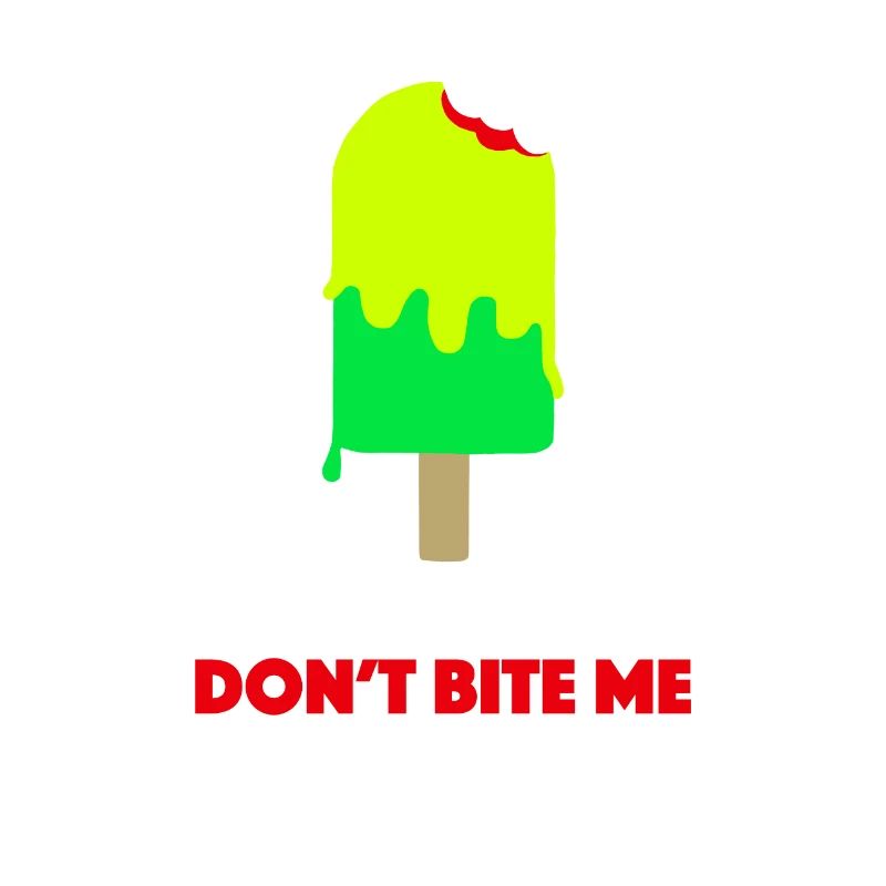 Don't bite me yellow ice cream