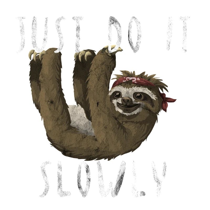 Just do it Slowly sloth gift idea