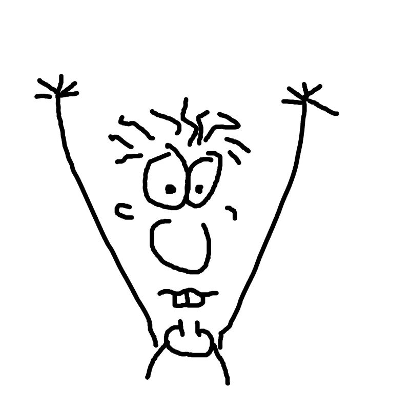 Hands up | comic style