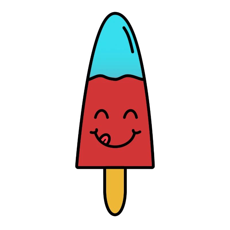 leckeres süßes Eis lachendes Gesicht Eiscreme