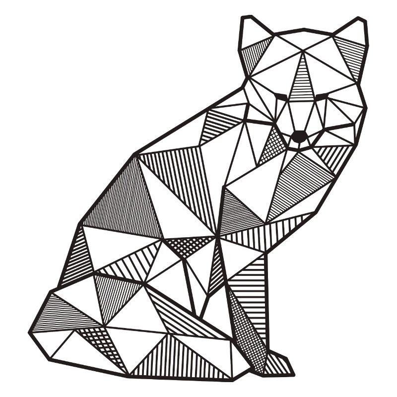 Fuchs Geometrisch fox Geschenk idee Wald wild Tier