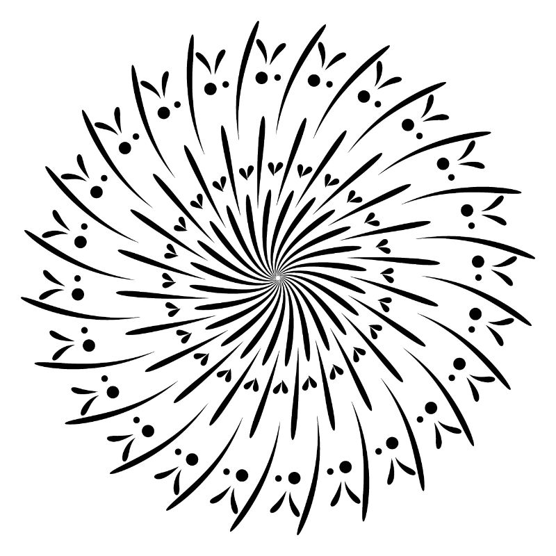 Drehende Kreis Muster Kreis Geschenkidee