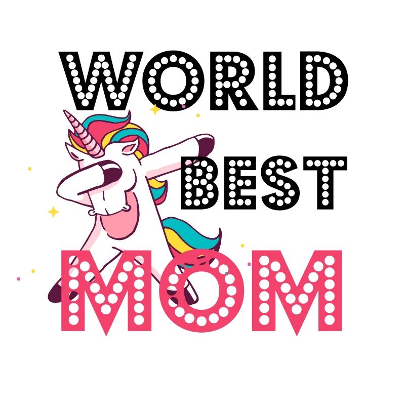 Weltbeste Mama Geschenk Mutter Einhorn dabbing