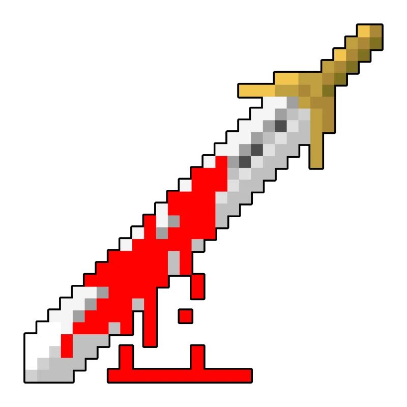 Rétro épée - sanglant