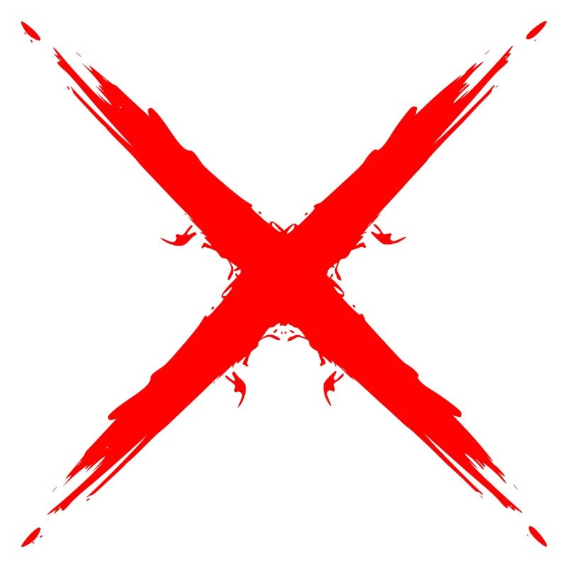 Cross design vector shape red