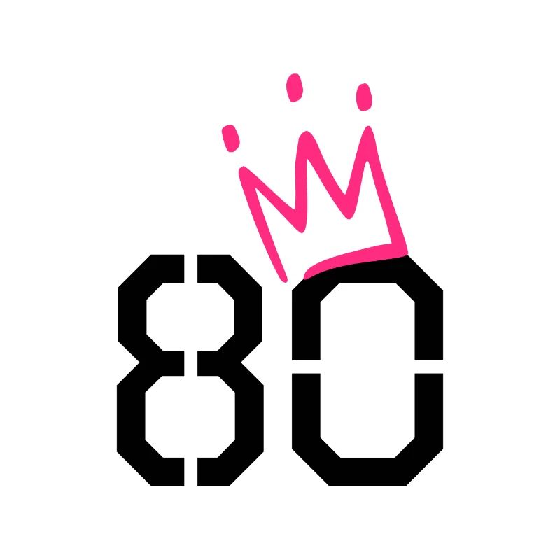 80th birthday - 80 crown - 80 years old