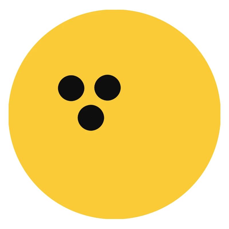 Boule de bowling, jaune de bowling
