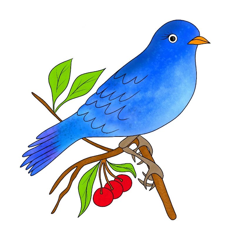 Blauer Vogel