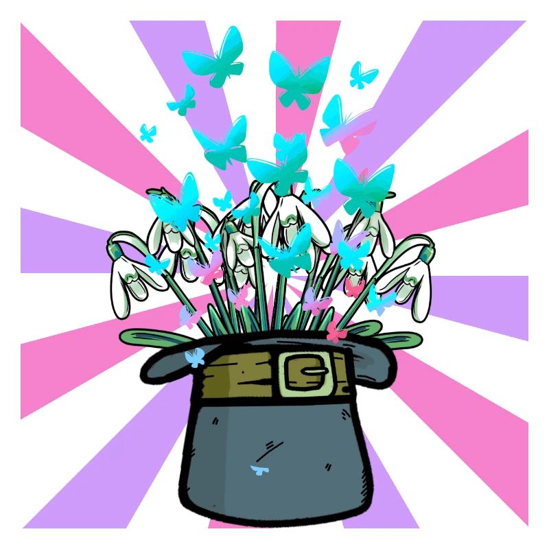 Hat Conjure Spring Beginning Flowers Flower