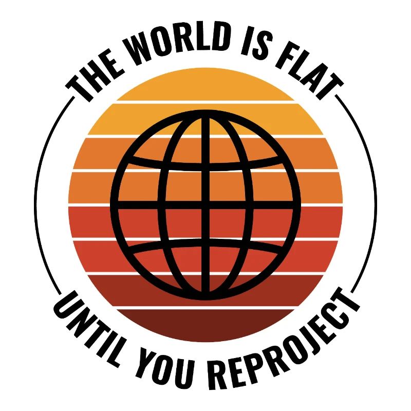 Globe Earth World Map Retro Sunset