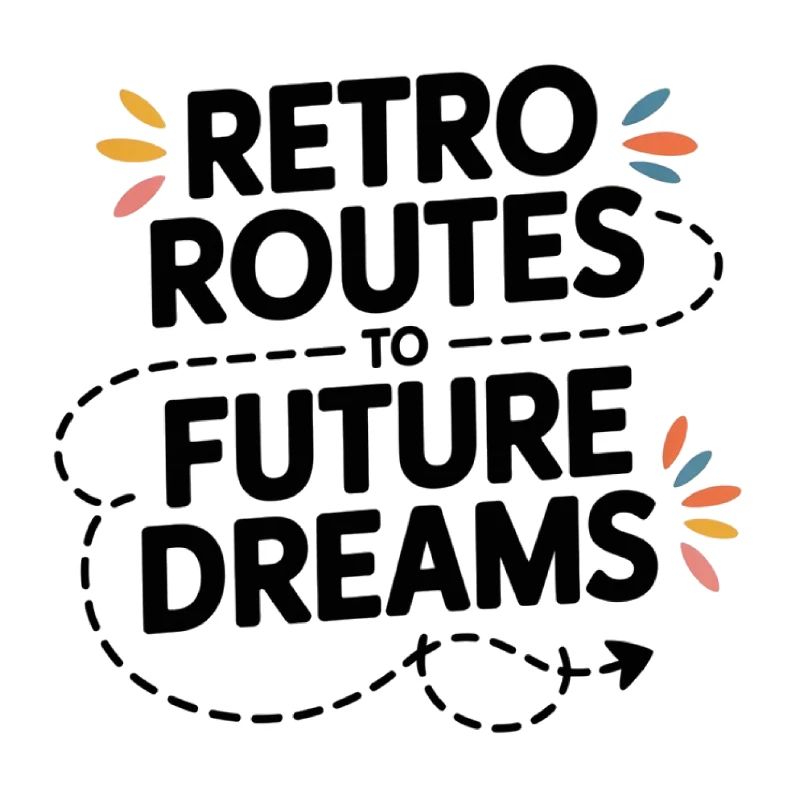 Retro Routes Future Dreams Compass Map