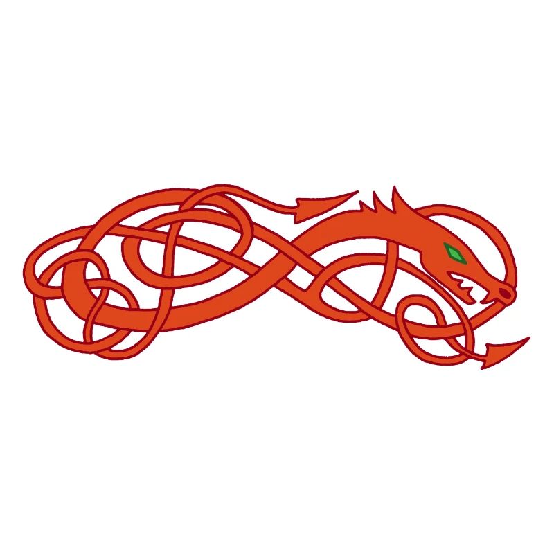 Red Celtic Snake