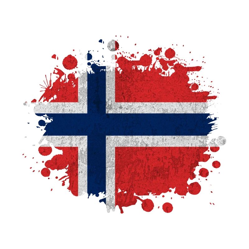 Blobs Norway Norwegian - Flag Gift