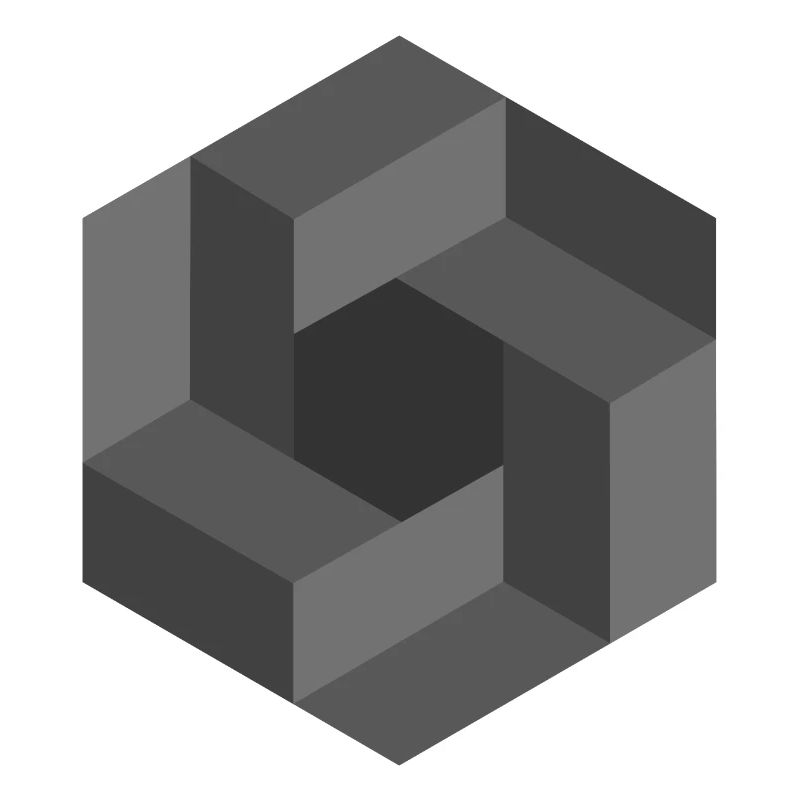 Geometric Illusion Pattern Black White