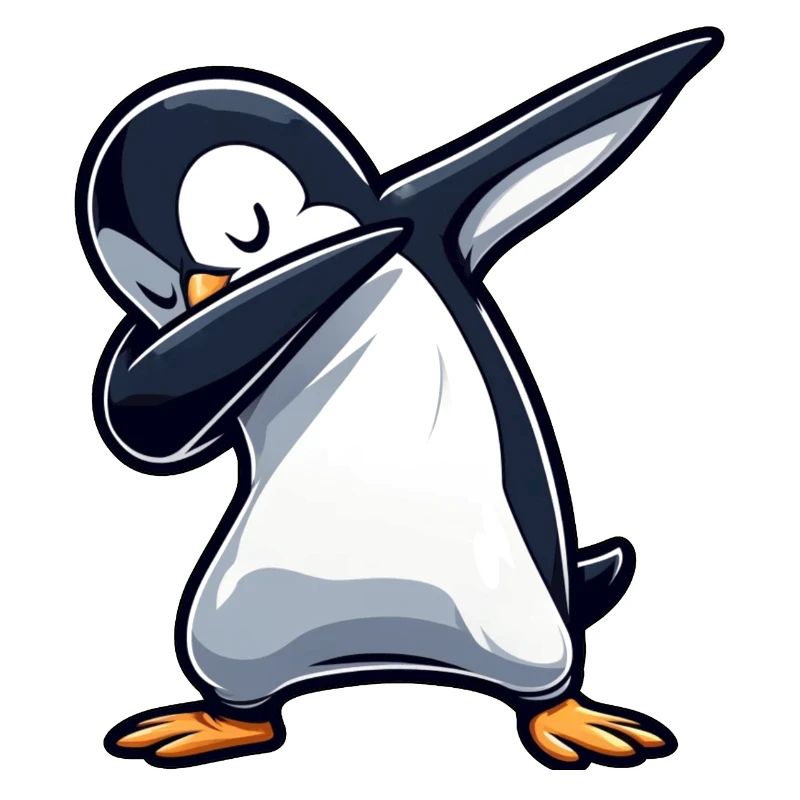 Pinguin Dab Dabbing Cool Entspannt