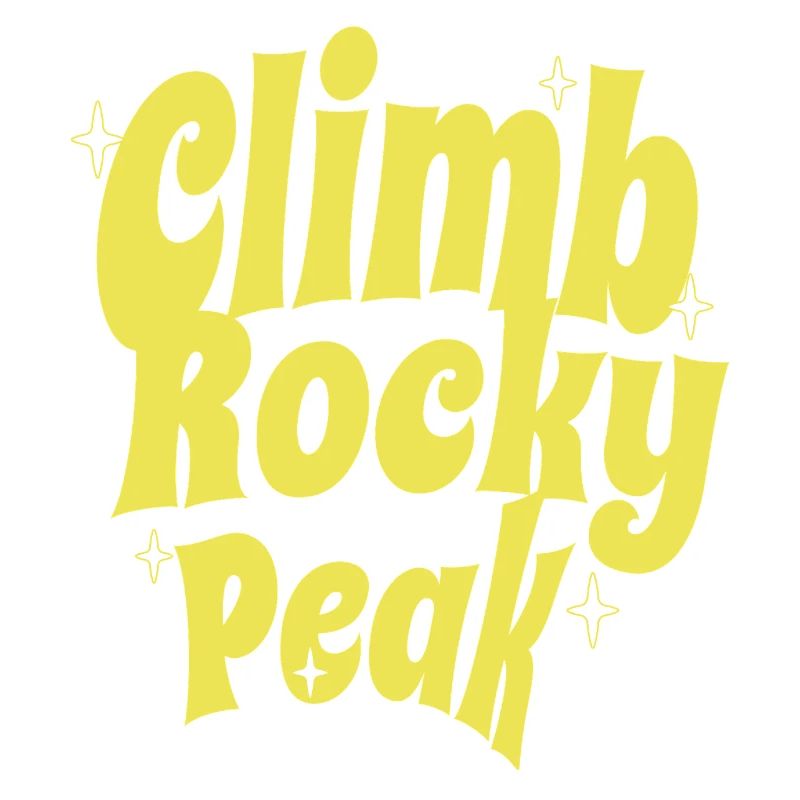 Escalade du Rocky Peak Conception de motivation