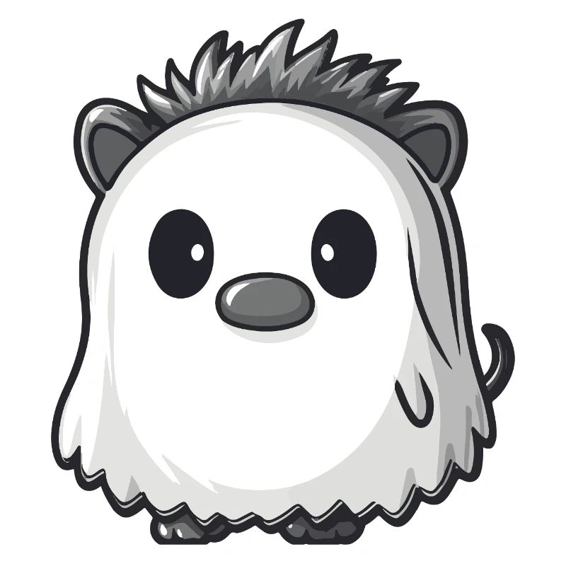 Hedgehog Halloween Ghost