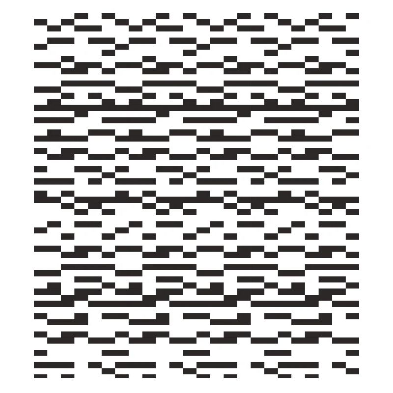 Noir Stripe pixellé Glitch Grid