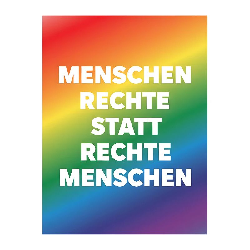 Human rights instead of hatred and agitation