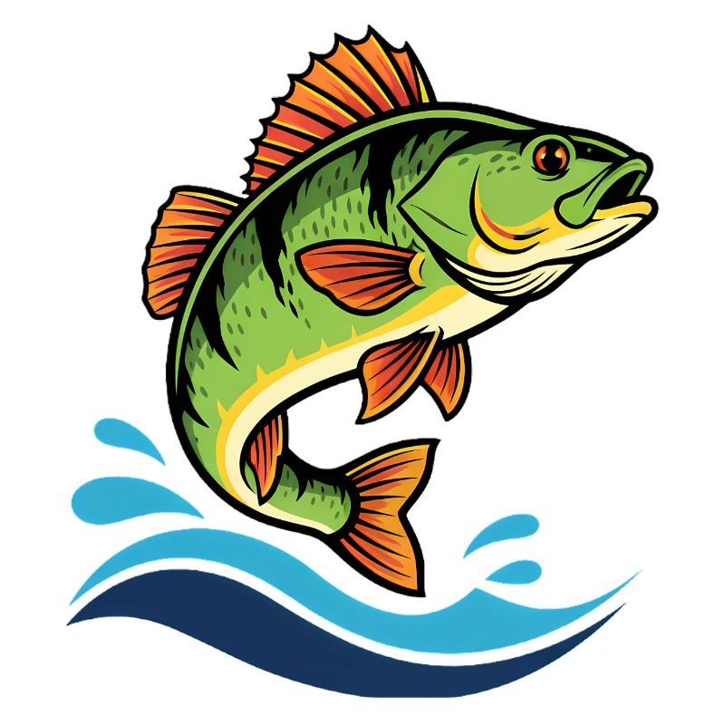 Pêche colorée à la perche