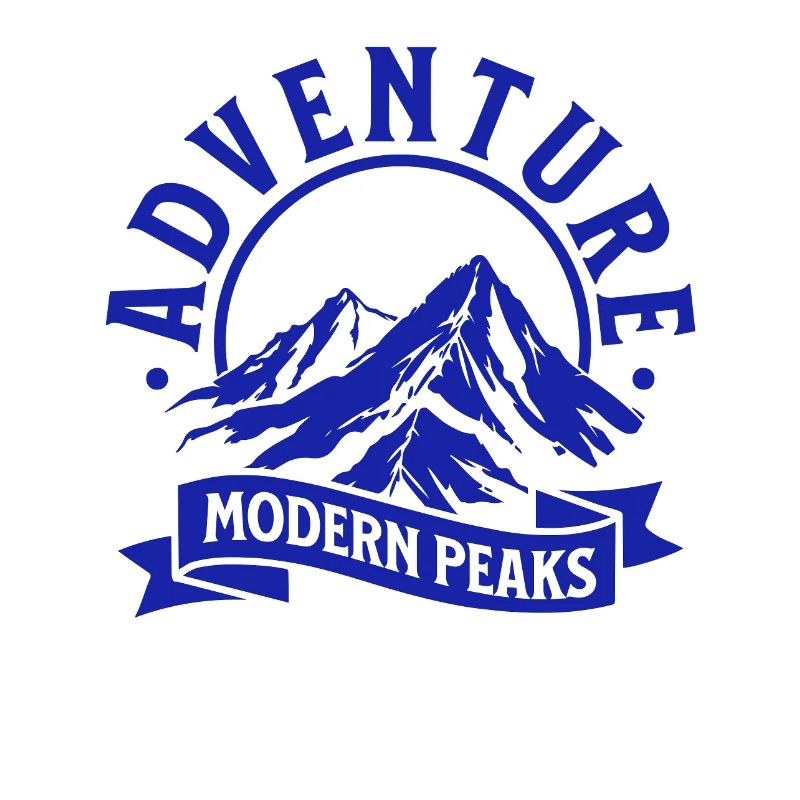 Moderne Bergabenteuer Peaks Logo