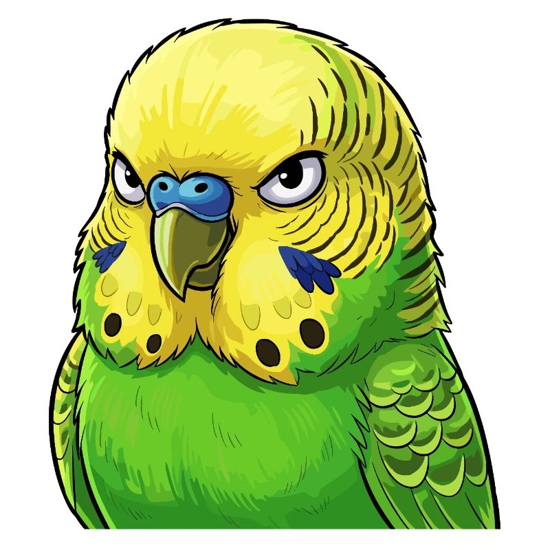 Jaune vert perruche vibrant