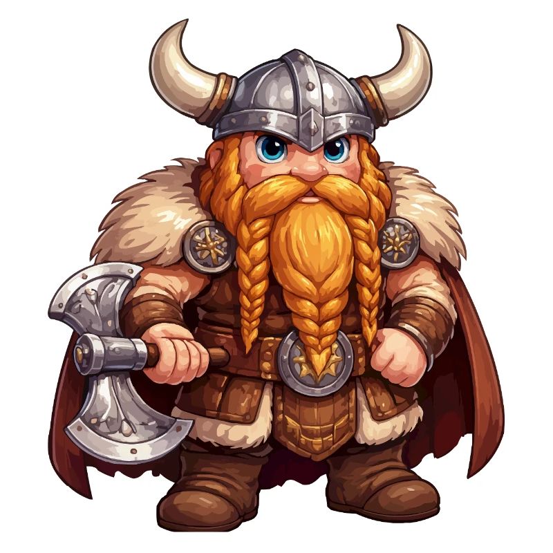 Viking Dwarf with Axe