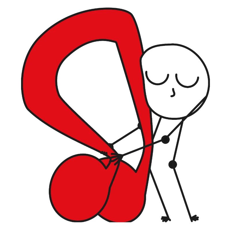 Cuddle Red Music Note