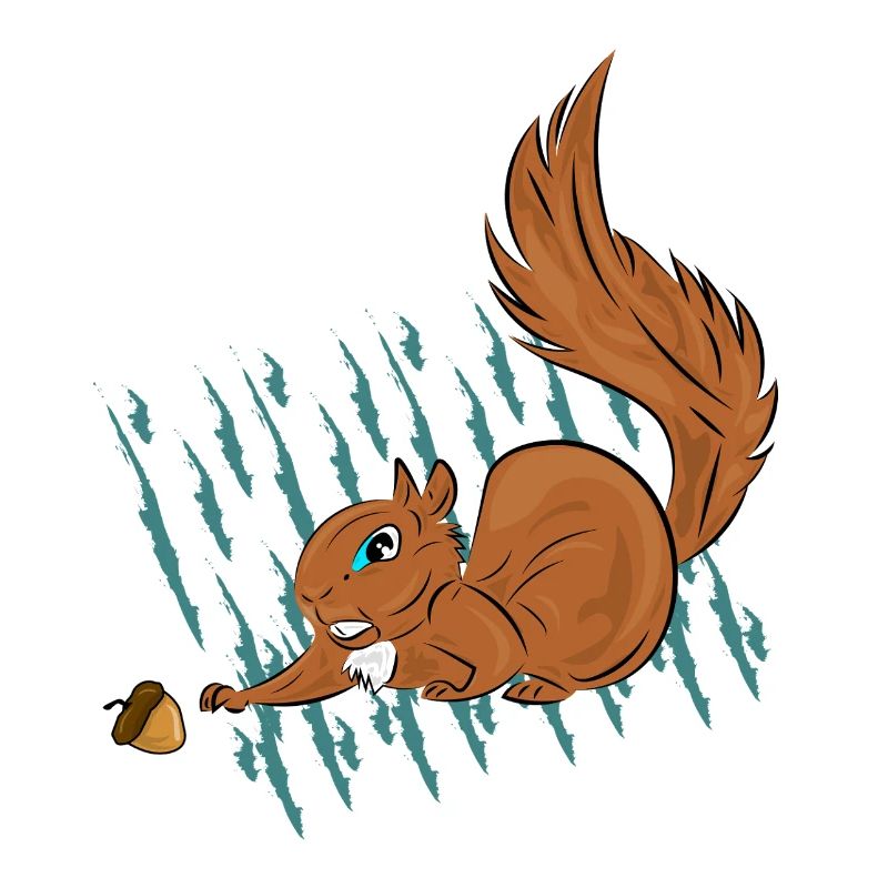 Squirrel and Hazelnut Stripes