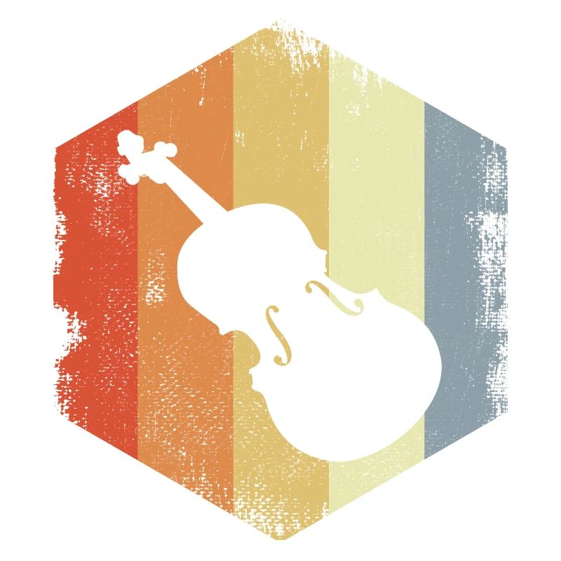Vintage Violin Drawing