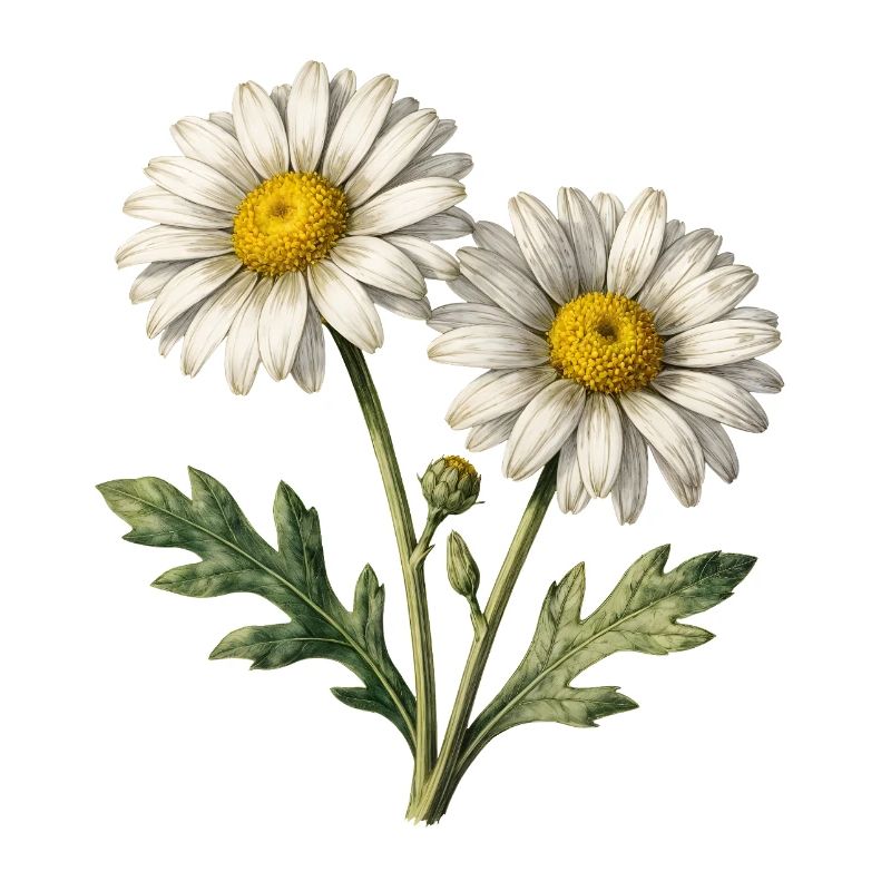 Helle Aquarell-Gänseblümchen