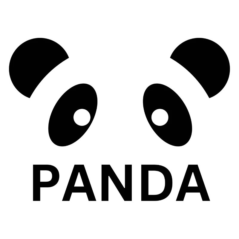 Conception du visage de panda