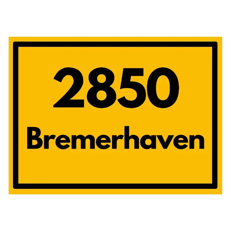 Panneau de lieu - puis ancien code postal 2850 BREMERHAVEN
