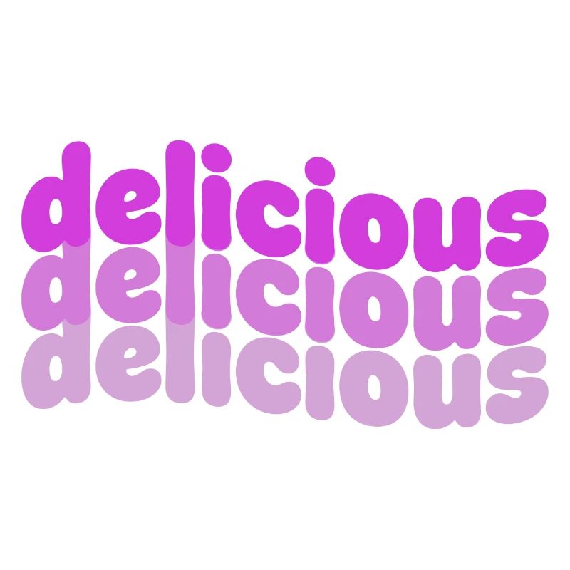 Delicious Typo Gradient Pattern