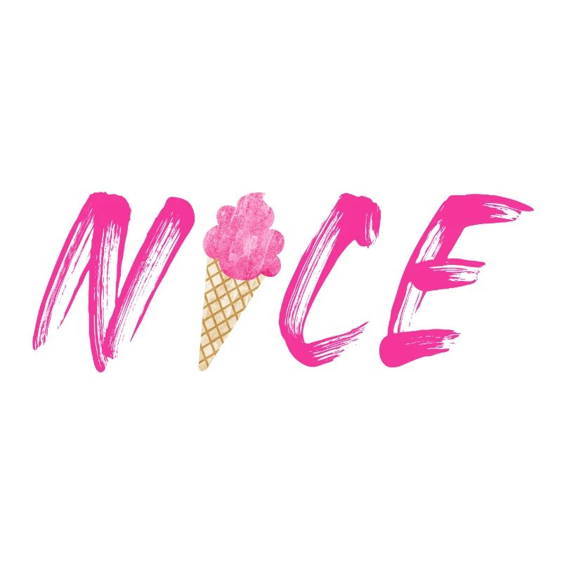 pink raspberry strawberry cream cream cone nice nice