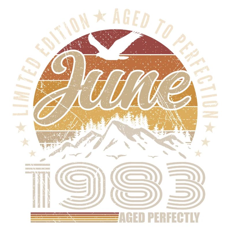 Juni 1983 Geschenk zum 42. Jahrestag Juni 1983 Retro