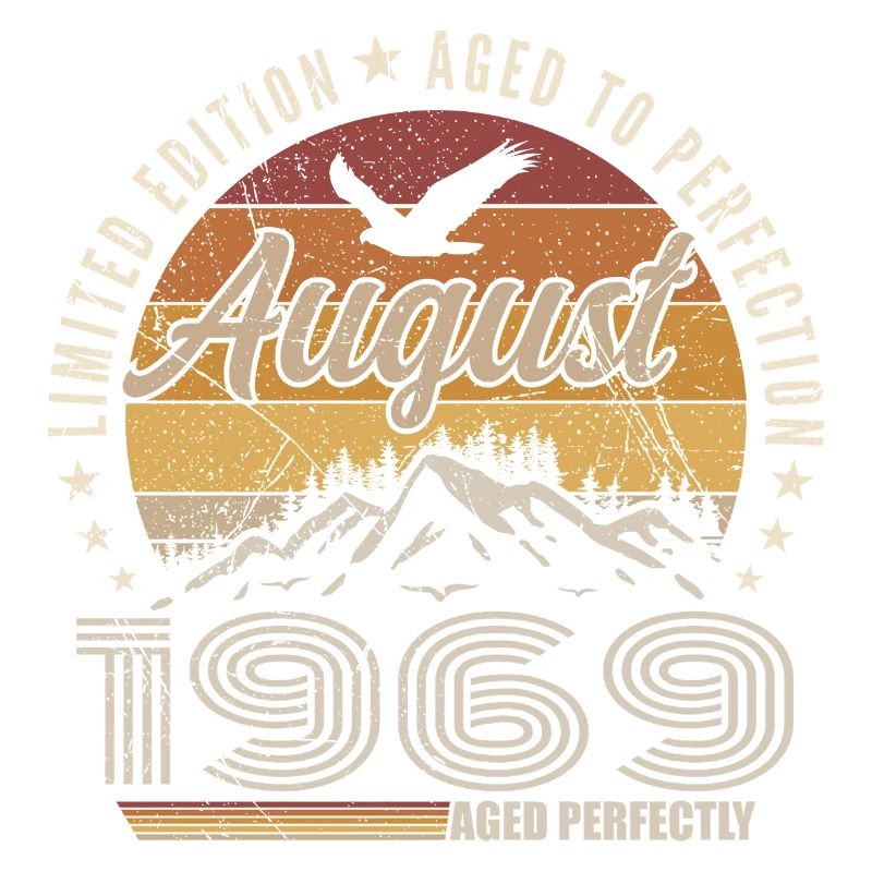 August 1969 Retro Anniversary August 1969 August 1969