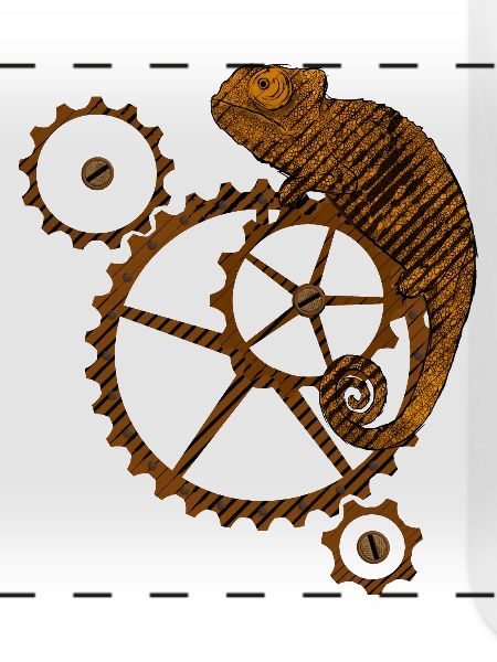 Steampunk Chamäleon